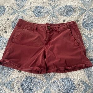 American Eagle Outfitters Maroon Cargo Shorts